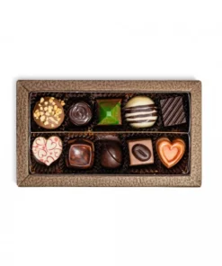 Krabička s pralinkami a lanýži 10ks