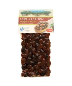 Laios Olivy černé Kalamata s peckou 250g