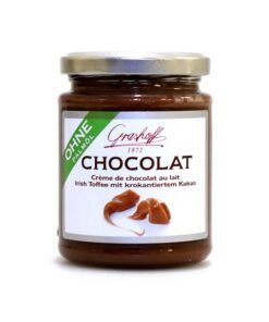 Mléčný čokoládový krém s kakaovými křupinkami a vůní karamelu, sklo, 250g