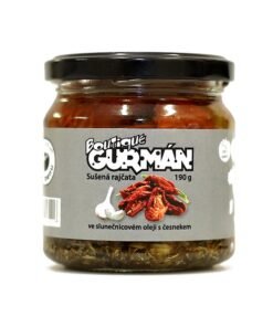 Nakládaná sušená rajčata ve slunečnicovém oleji s česnekem a oregánem 190g