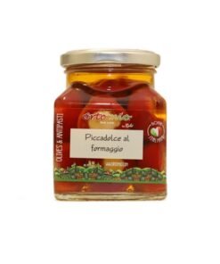 Ortomio Piccadolce – cherry papričky plněné krémem Peccorino - 280g